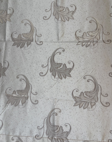 Draperii - Set Draperii GREJ  MODEL Frunza  Cusute cu Tiv si Rejansă, 3M x 2.5 h
