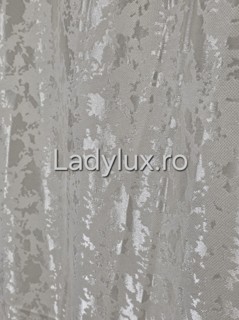 Set Draperii Jacquard cu Ciucuri Decorativi 3M x 2.8H– Eleganță și Strălucire pentru Orice Interior - Bej [2]