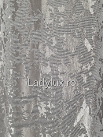 Set Draperii Jacquard cu Ciucuri Decorativi 3M x 2.8H– Eleganță și Strălucire pentru Orice Interior - Gri Antracit [2]