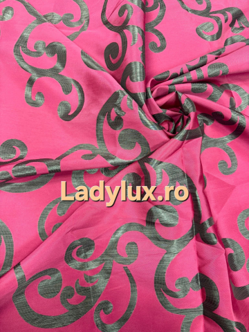 Draperii - Set Draperii Fucsia Gata Cusute cu Tiv si Rejansă, 3M x 2.7 h Model Spiri