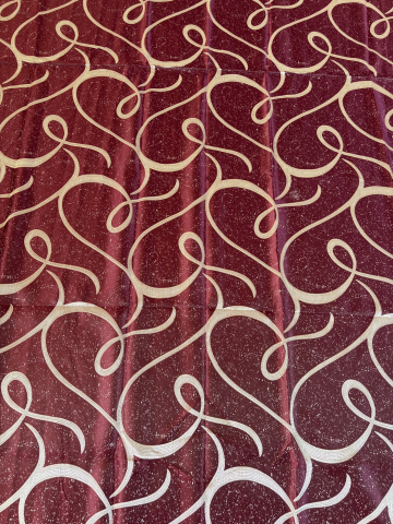Draperii - Set Draperii Poliester Bordo Model Spiri 3M x 2.7h cu Tiv si Rejansă