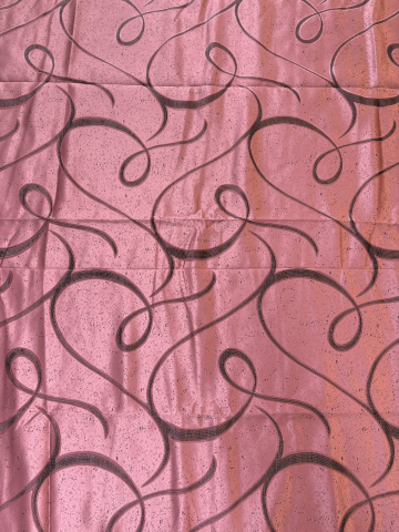 Draperii - Set Draperii ROZ  Model VARTEJ  Gata Cusute cu Tiv si Rejansă, 3M x 2.5H