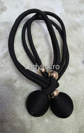 Set Prinzători Draperii Negru– Eleganță și Strălucire pentru Orice Decor -  C1630 [1]