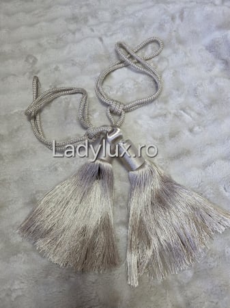 Accesorii Draperii/Perdele - Set Prinzători Draperii Bej – Eleganță și Strălucire pentru Orice Decor - C1622