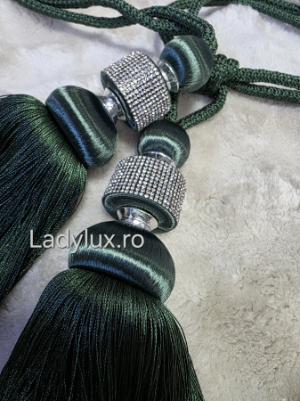 Set Prinzători Draperii Verde Smarald– Eleganță și Strălucire pentru Orice Decor -  C1623 [1]