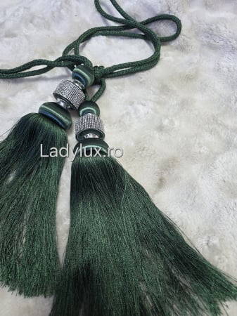 Accesorii Draperii/Perdele - Set Prinzători Draperii Verde Smarald– Eleganță și Strălucire pentru Orice Decor -  C1623