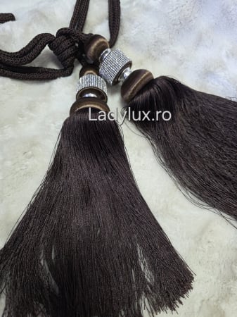 Accesorii Draperii/Perdele - Set Prinzători Draperii Maro– Eleganță și Strălucire pentru Orice Decor -  C1625