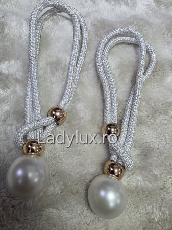 Accesorii Draperii/Perdele - Set Prinzători Draperii Gri– Eleganță și Strălucire pentru Orice Decor -  C1633