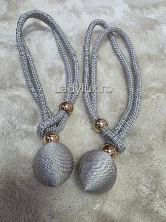 Set Prinzători Draperii Gri– Eleganță și Strălucire pentru Orice Decor -  C1632 [1]