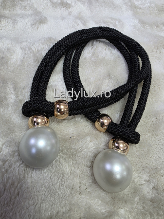 Accesorii Draperii/Perdele - Set Prinzători Draperii Negru– Eleganță și Strălucire pentru Orice Decor -  C1636