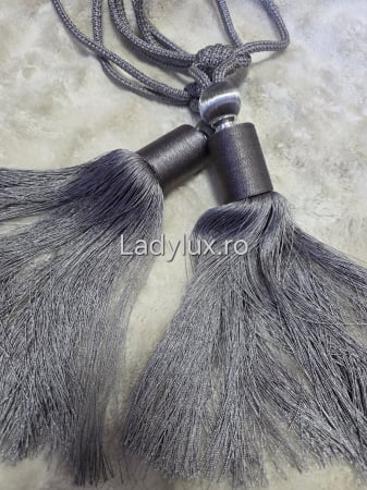 Accesorii Draperii/Perdele - Set Prinzători Draperii Gri– Eleganță și Strălucire pentru Orice Decor -  C1627