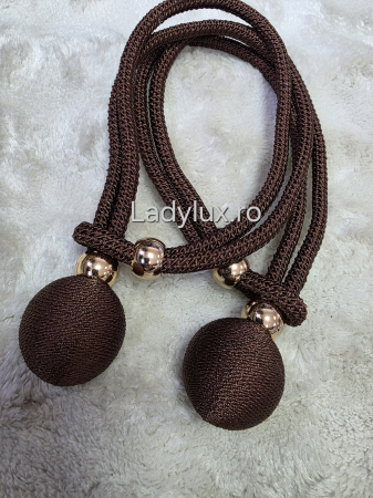 Set Prinzători Draperii Maro– Eleganță și Strălucire pentru Orice Decor -  C1631 [1]