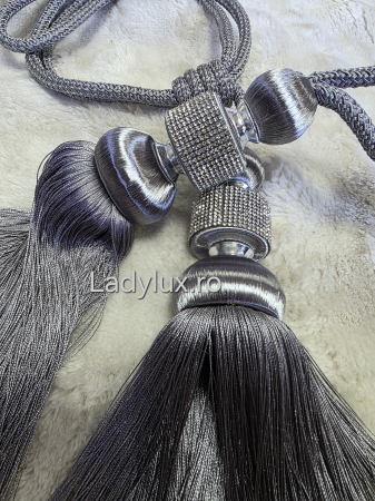 Set Prinzători Draperii Gri– Eleganță și Strălucire pentru Orice Decor -  C1624 [2]