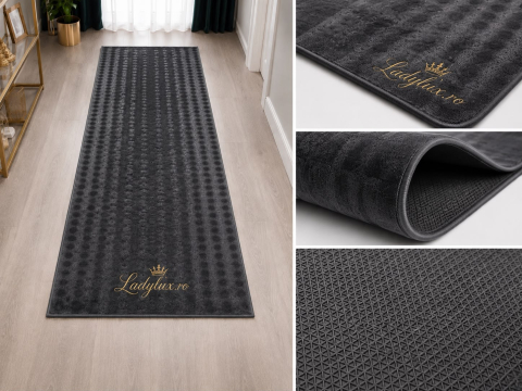 TRAVERSE - Traversa antiderapanta 1x2 M, Model BUBBLE Gri Antracit