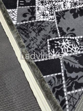 Traversa antiderapanta 1x3 M, model Amandi Gri+Negru C1488 [1]