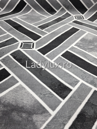 Traversa antiderapanta 1x3 M, Model Parchet CTR gri [1]