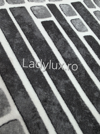 Traversa antiderapanta 1x5 M, Model Parchet 3, Gri [3]