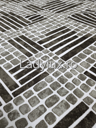 Traversa antiderapanta 1x5 M, Model Parchet 3 Maro [1]