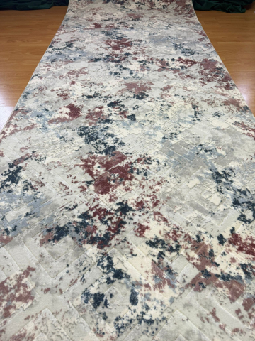 Traverse 100 x 280 - Traversa Antiderapanta , Model Terra Roz -100 x 270 cm