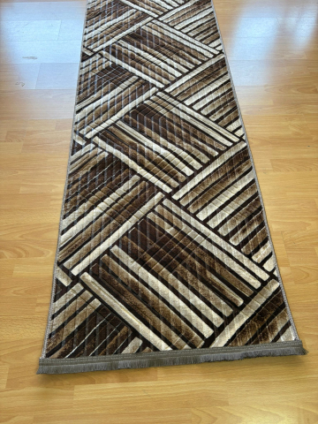 Traverse 100 x 280 - Traversa Antiderapanta Model Parchet  Lux Maro 100x280