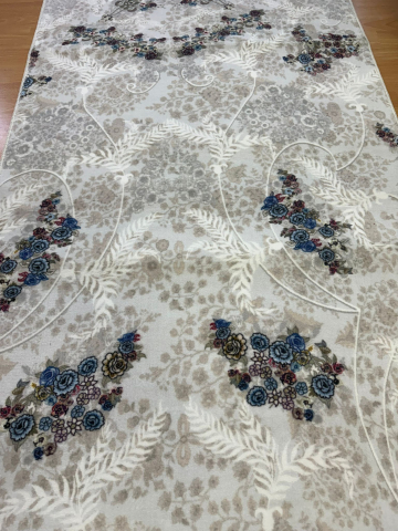 Traverse 100 x 280 - Traversa Antiderapanta , Model Floral -100 x 270 cm