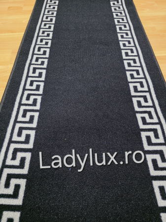 Latime 70 - Traversă la metru liniar, Model VRS negru – Cauciucată și Antiderapantă 70 cm latime C1712