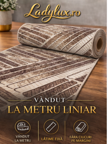 Traverse la metru liniar - Traversă la Metru Liniar, Model Parchet Maro Latime 600 cm