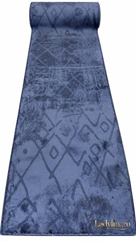 Latime 80 - Traversă la Metru Liniar, Model Gofrat Bleumarin Plin  Latime  75 CM