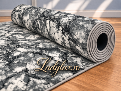 Latime 100 - Traversă la Metru Liniar, Model Marmorat Gri OKY Latime 100 cm