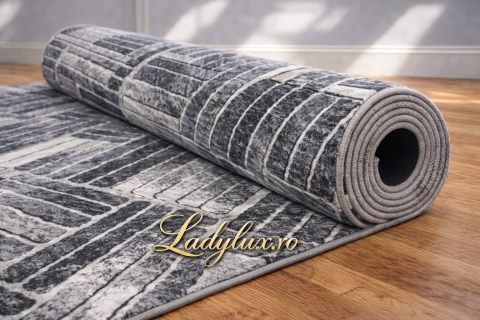 Latime 150 - Traversă la Metru Liniar, Model Parchet Gri Latime 150 cm