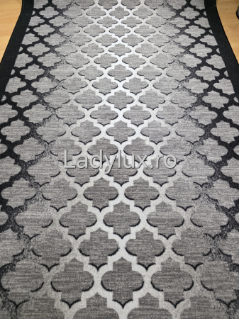 Traversă la metru liniar, Model Pav3D nuante de negru si gri – Cauciucată și Antiderapantă 120 cm latime C1729 [1]