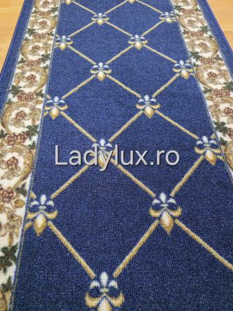 Latime 70 - Traversă la metru liniar, Model RGL albastru – Cauciucată și Antiderapantă 70 cm latime C1713