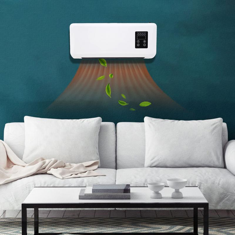 Aerotermă Electrică 2 în 1 Cald/Rece, 1800W, Temperatură Reglabilă 16–40°C, Telecomandă, Protecție la Supraîncălzire, Montare pe Perete, Alb [3]