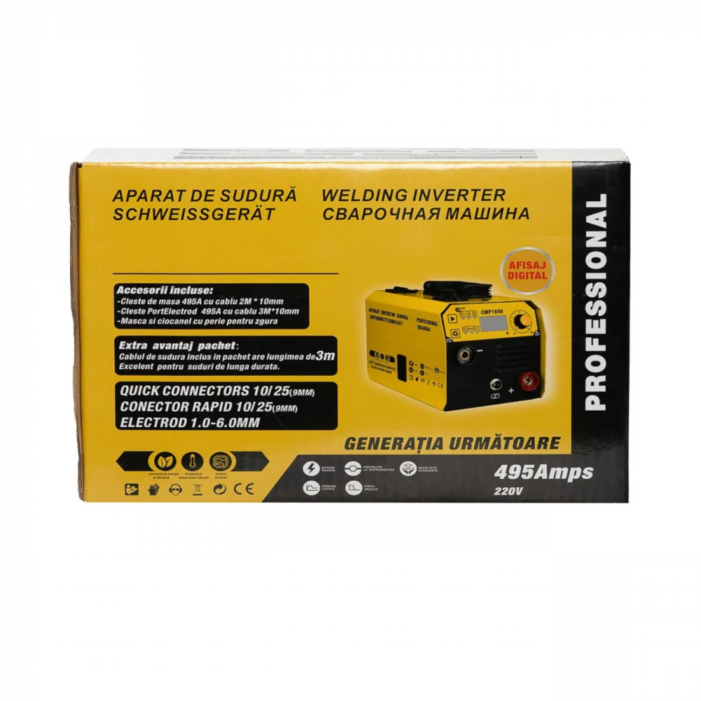 Aparat de sudura tip Invertor cu sarma 495A, MMA/MIG/MAG/TIG afisaj digital, ventilat, URAL MASH IGBT TEHNOLOGY ULTRA HYBRID POWER [4]