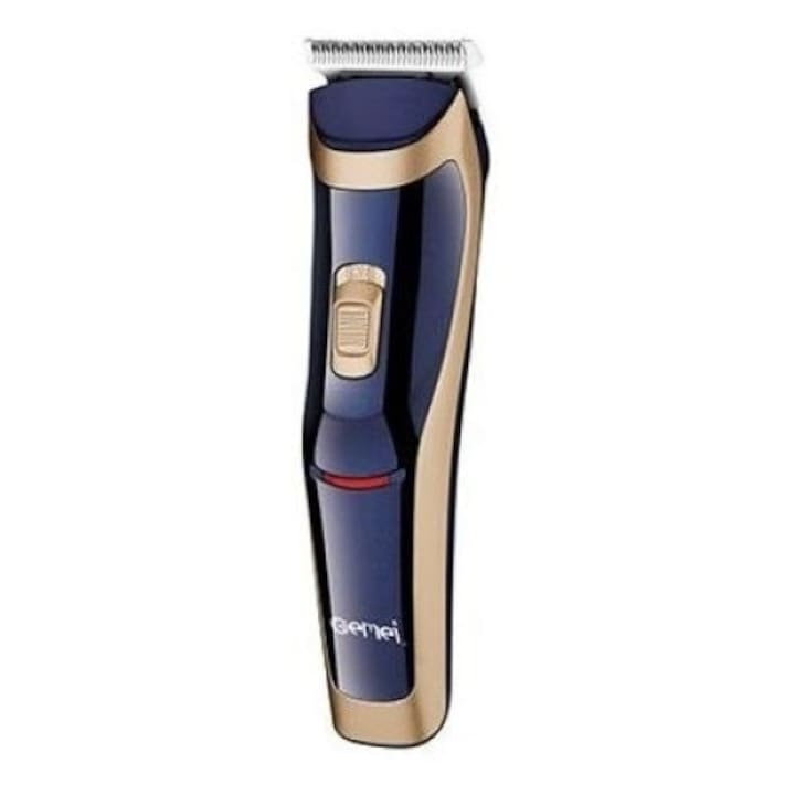 Aparat de Tuns Reincarcabil Gemei GM-6005, Lame otel inoxidabil, 4 Accesorii - Ergonomic - Gold [2]