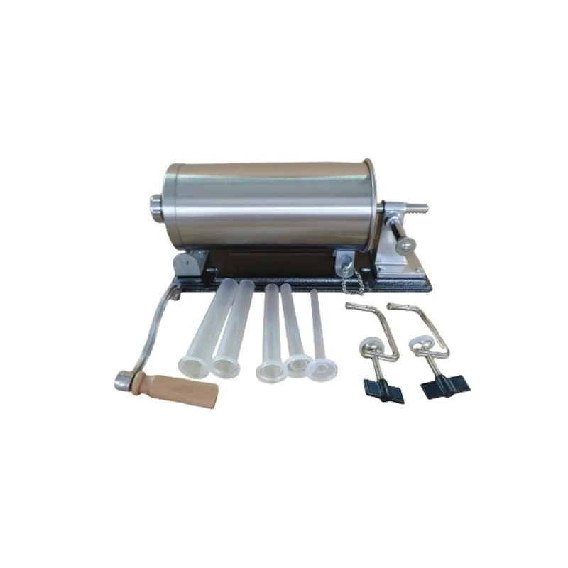 Aparat de umplut Carnati Orizontal din Inox 5kg, 6 palnii incluse (10 mm, 17 mm, 21 mm, 25 mm si 29 mm) PROFESIONAL [2]