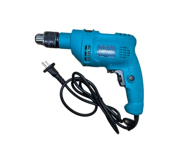 Bormasina cu percutie, mandrina stabila cu cheie CAMPION Professional + CADOU AUTOFILETANTA in valiza transport cu 32 accesorii [3]