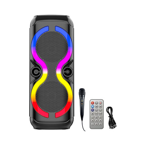 Boxa Portabila, Bluetooth, 64cm, ZQS 8229/8230, 300W, Radio FM, USB/TF/TWS, Leduri disco, Microfon inclus, Telecomanda [6]