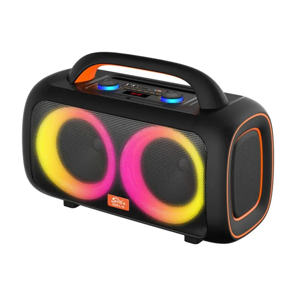 Boxă Portabilă Bluetooth Sing-e ZQS-L17, 40W, 2 x 6.5”, 2 Microfoane Wireless, Karaoke, LED RGB, TWS, USB, FM, Telecomandă [3]