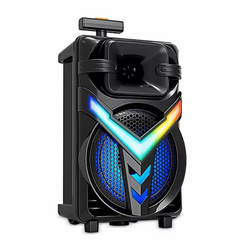 Boxa portabila, troller, ZQS-8158 , Bluetooth, Difuzor 8" Inch, 3000 mAh, 20W PMPO, Subwoofer Super Bass, Microfon, Telecomanda [3]