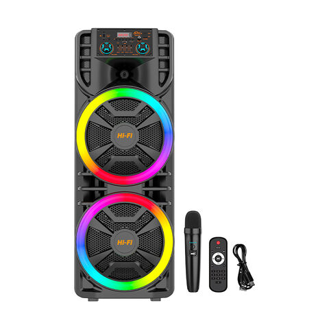 boxa super puternica 100cmx42cm 240W P.M.P.O 12-inch*2 cu bass profesional fără fir pentru petrecere cu lumini colorate [2]