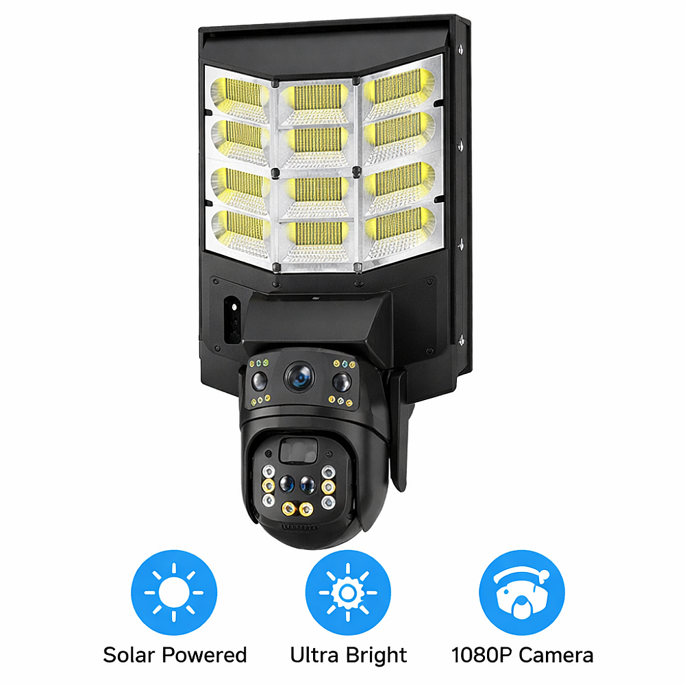 Cameră de Supraveghere Solară 4MP cu Lampă LED, PTZ, WiFi / 4G, Acumulator 18000mAh, PIR + Radar, V380 Pro, IP66 [4]
