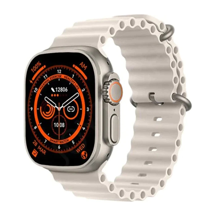 Ceas inteligent SmartWatch Ultra Plus, compatibil cu orice telefon, apel Bluetooth, incarcator wireless [3]