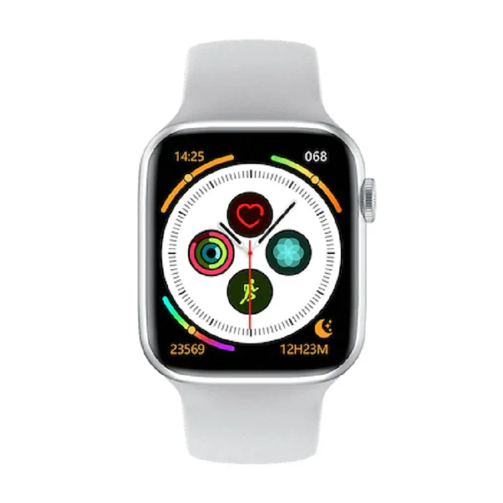 Ceas smartwatch seria 8 EW 02, 1.91 inch, android, IOS, silver [6]
