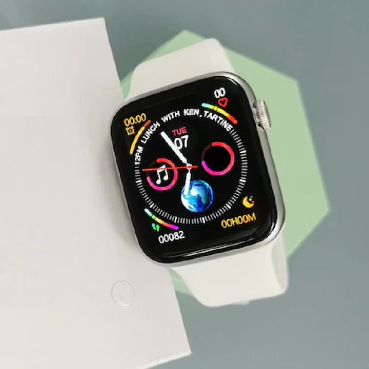 Ceas smartwatch seria 8 EW 02, 1.91 inch, android, IOS, silver [5]
