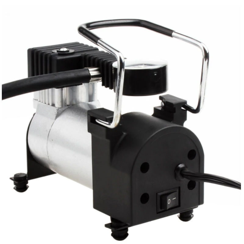 Compresor Auto Portabil 12V, 150 PSI, 35L/min, Manometru Integrat, Duze Multiple, pentru Autoturisme, SUV-uri și Biciclete [2]