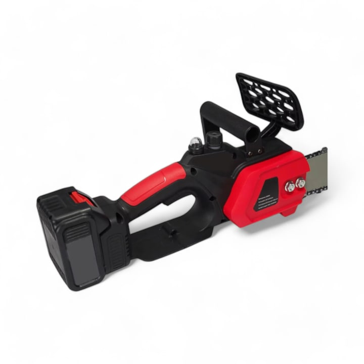 Drujba cu acumulator PROFESIONAL 2 lanturi, 2 Lame, 2 baterii 48 V Li-ion, 5 AH, 2400W, sina 30CM, Sistem ungere [3]