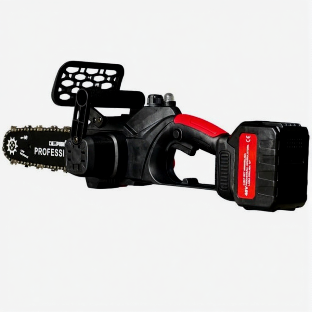 Drujba electrica 8AH, 48V, 300mm, 2 acumulatori, brushless, ungere automata, 2400w, Motor fara perii [6]