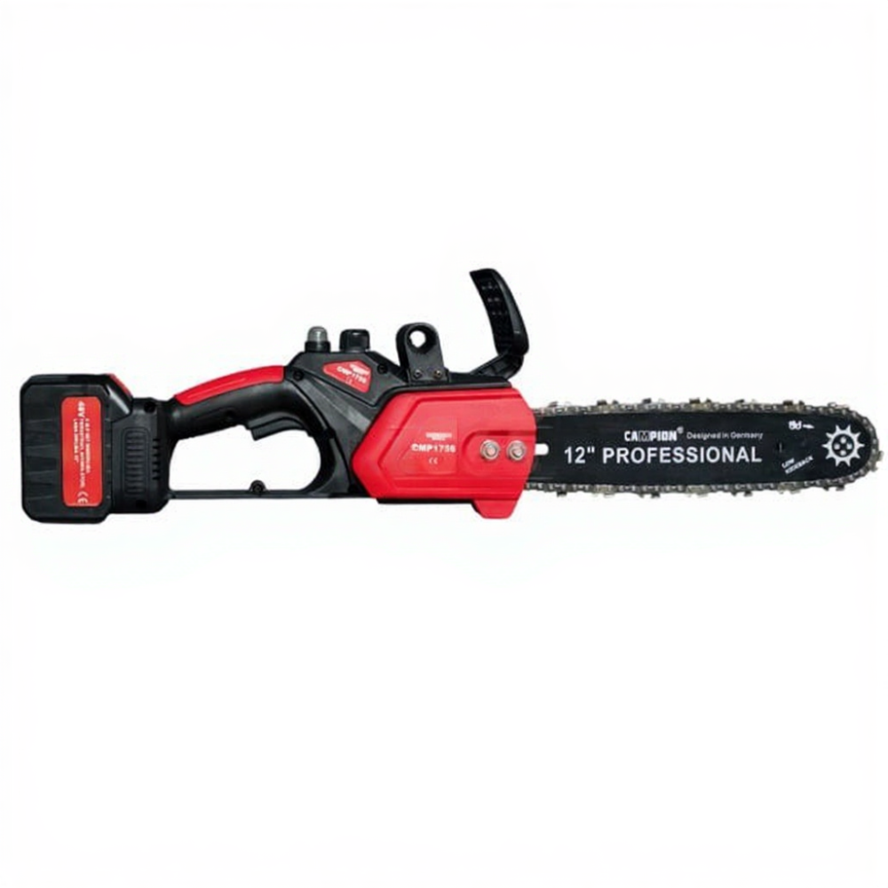 Drujba electrica 8AH, 48V, 300mm, 2 acumulatori, brushless, ungere automata, 2400w, Motor fara perii [4]