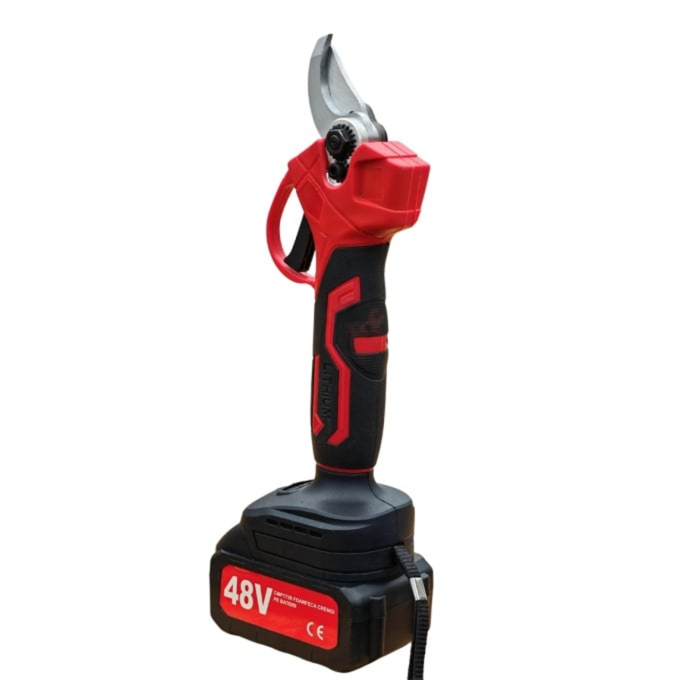 Foarfeca gradina electrica Motoyama Japan cu 2 acumulatori 48V x 8AH, pentru gradina, diametru taiere 27mm, Valiza, profesional [2]